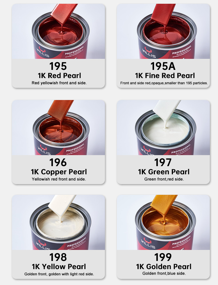 Производственное предложение Акриловый лак 1K Basecoat Pearl Car Paint 1K Copper Pearl OEM Доступно Авторефинировка Спрей Автомашина