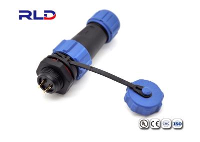 M13 Waterproof 2 Pin Plug Low Voltage Ip67 LED Cable Connector