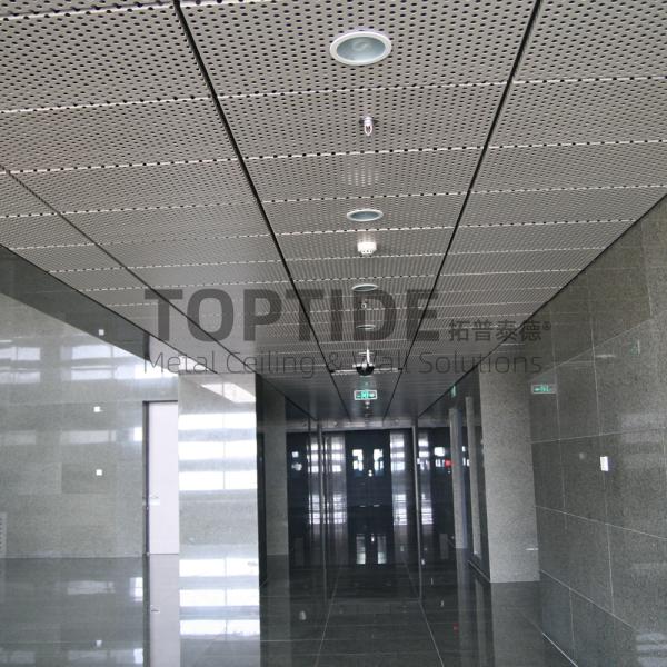 Modern Indoor Perforated Decorative Materials Aluminum False Drop Ceiling Cross Tee