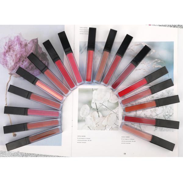 Cosmetic Logo Long Lasting Lip Gloss 17 Colors Creamy Form 3 Years Shelf Life