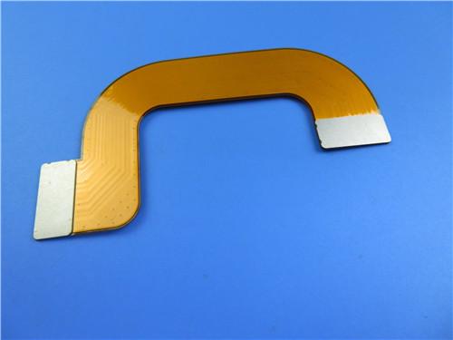 Double Sided Flexible PCB Made on Polyimide With Stiffener of Stainless Steel Shim and Immersion Gold for Industrial
