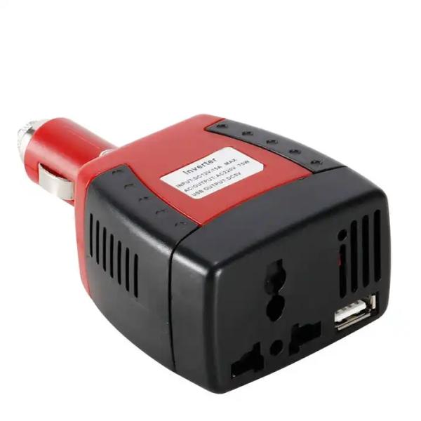 Smart Quick Usb Charger 24V Dc To 220V Ac 75W Car Inverter Regenerative Braking Electric 75W Car Power Inverter With Usb