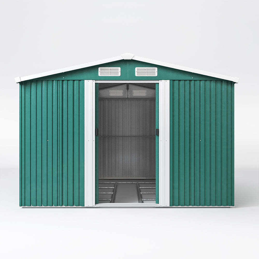 Convenient and Practical AJUNION 6x8ft Garden Building Shed for Countyard Storage
