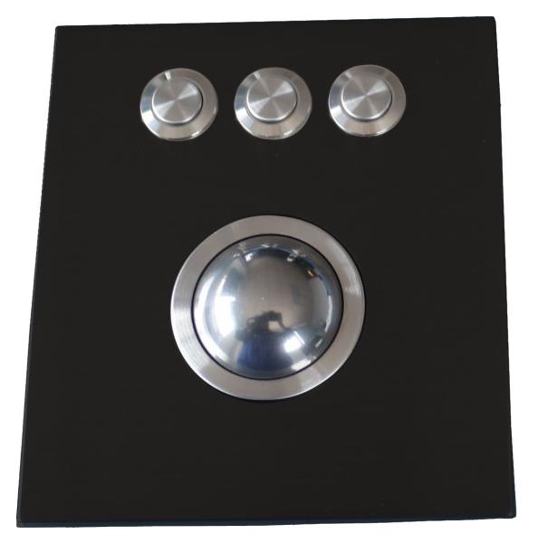 IP68 washable 38.0mm optical Trackball Pointing Device at 800 DPI resolutions