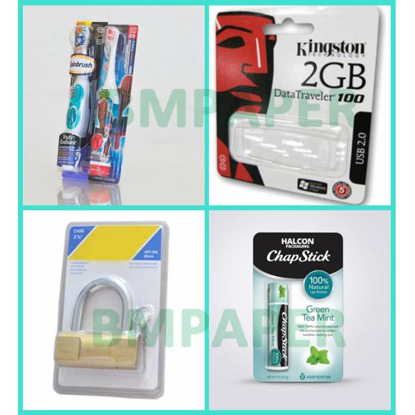 350gsm Blister Paper Board For Toothbrush Package 30 x 40inches Good Sealing