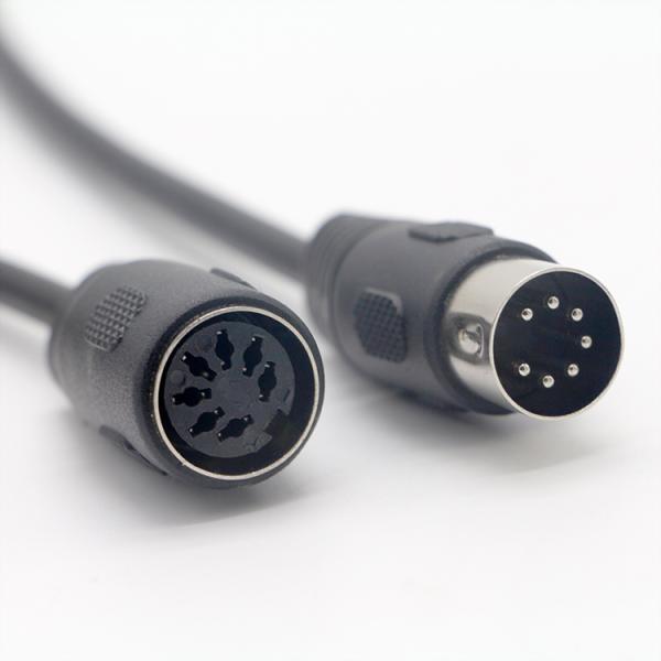 CUSTOM Shield Male to Male Female Big 7 PIN DIN Cable
