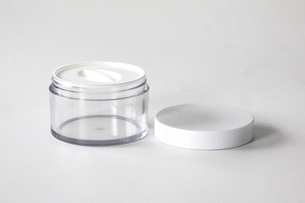 Round Thick Wall Face Cream Jars 150g , Clear PET Plastic Cosmetic Cream Containers