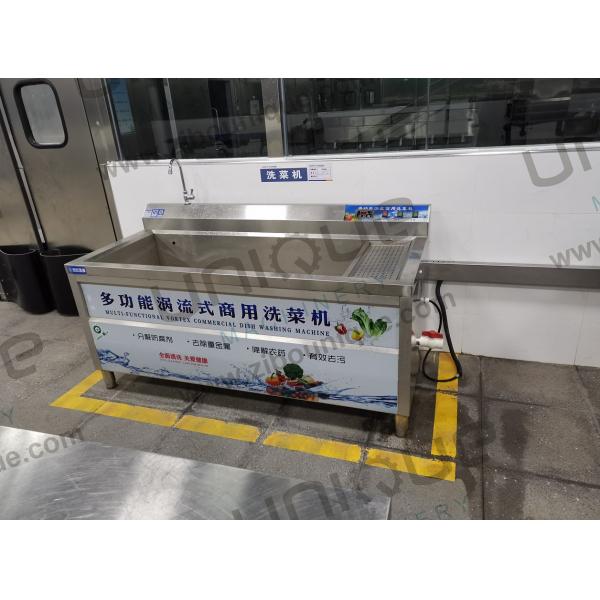 1800*800*950 mm Stainless Steel 304 Vegetable and Cucumber Bubble Washing Sink Machine