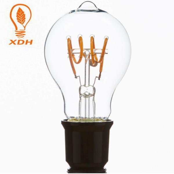 60*105mm E27 4w LED Vintage Light Bulbs Amber A60 LED Filament Bulb