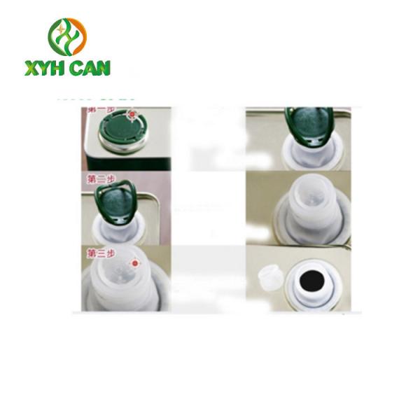 Metal Tin Packaging Packaging Container de Olive Oil Tin Can Printed com tomada plástica