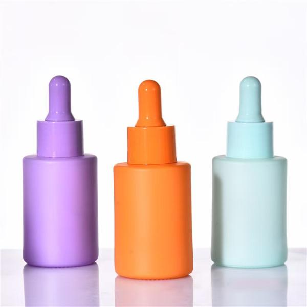 Botella de aceite esencial de vidrio de 30 ml, 50 ml y 100 ml con tapa de goteo