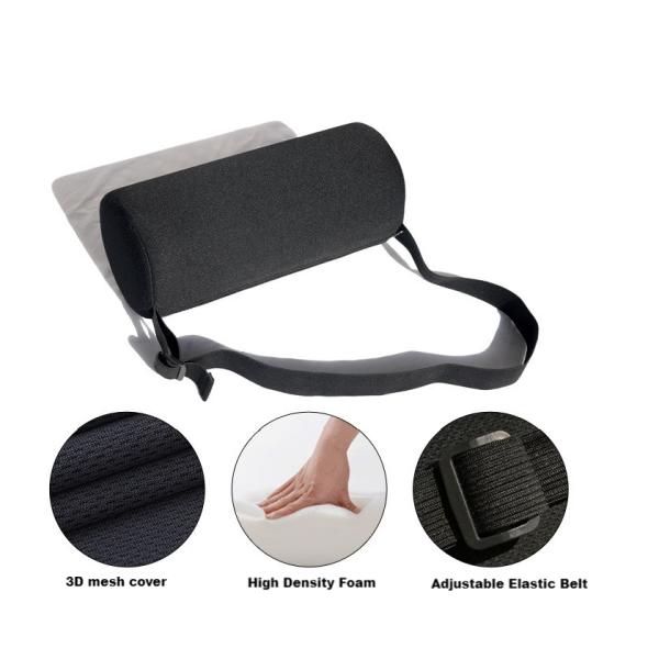 Office Chairs and Car Seats Lumbar Support Pillow with Breathable Mesh Fabric Cover