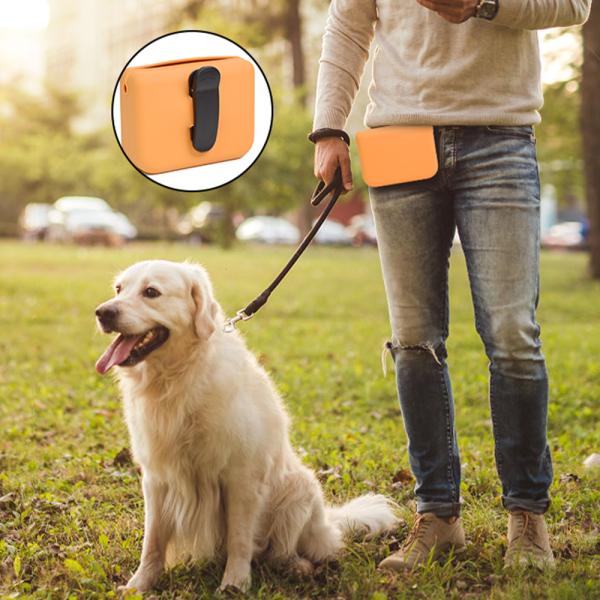 Accesorios para mascotas portátiles Bolso de silicona ecológico para perros