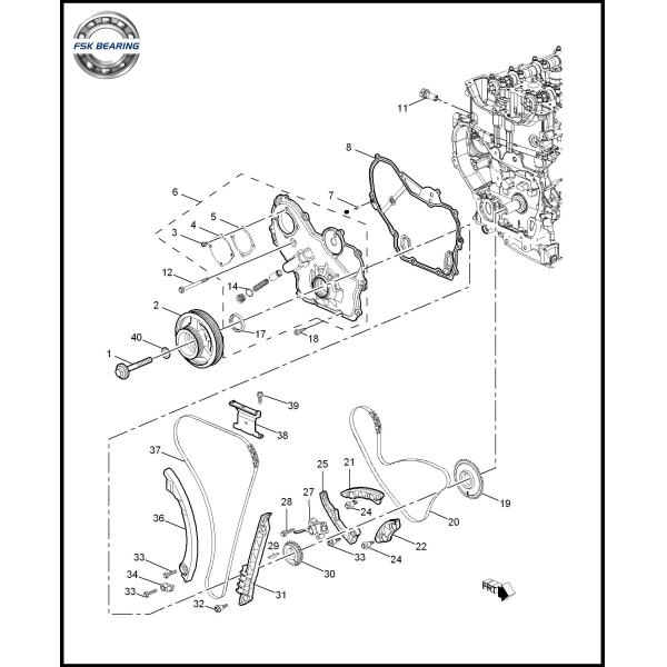 FSK 55353329 High-Speed Steel Oil Cooler Pipe for Chevrolet Cruze Aveo