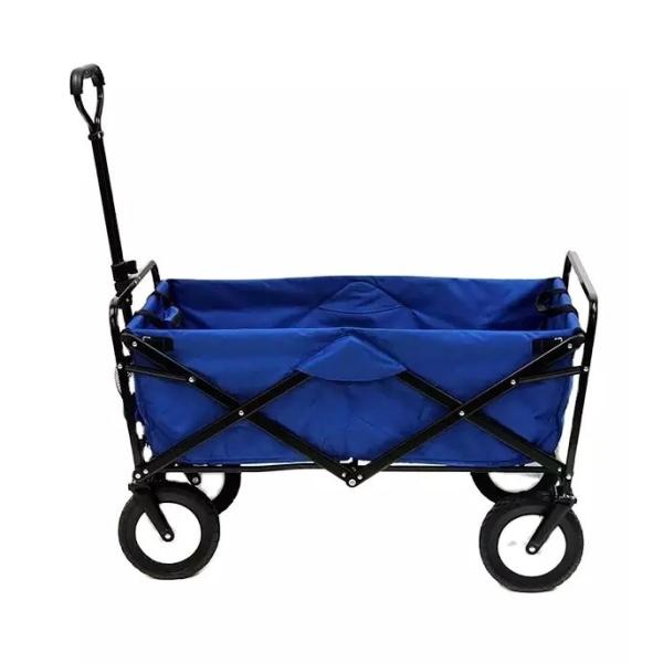 Large Capacity Portable Kitchen Cart With Cover Bag Storage Pockets For Camping Equipment