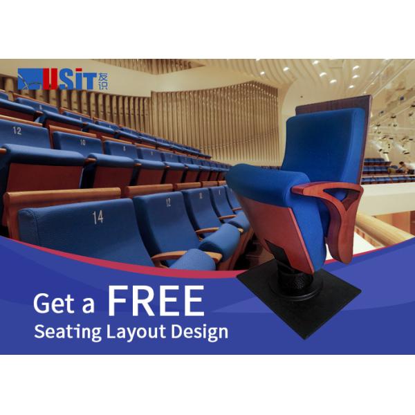 Стулья аудитории церков алюминиевого сплава 580mm с держателем чашки