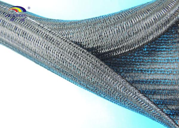 Non-flammable abrasive Self-locking Expandable Sleeving / Sleeves Fast fixing and Self-closing
