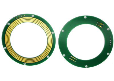 FR-4 PCB Disc Slip Ring Through Bore Power Signal Combinations For Excavator Uses
