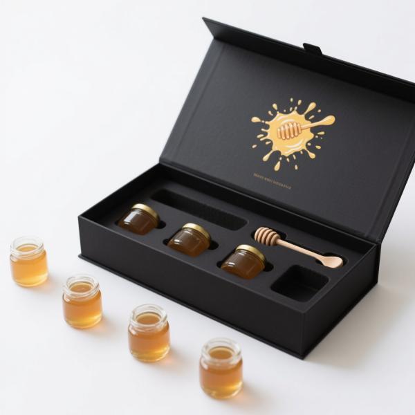 Custom Kraft Paper Honey Packaging Box with Recycled Materials