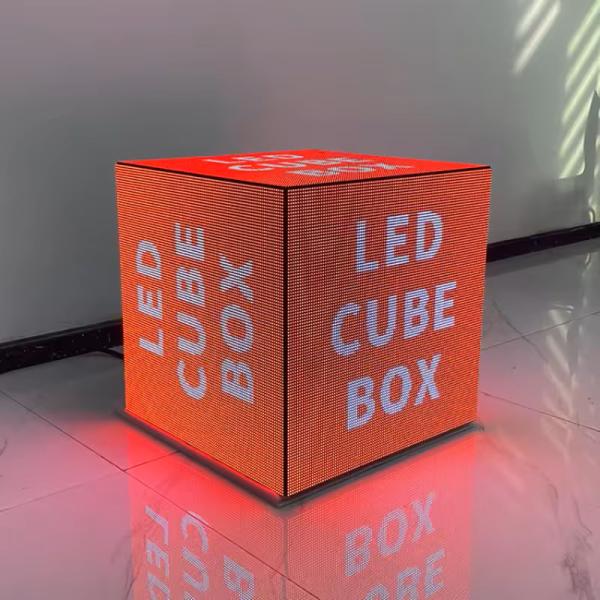 5 Face Creative LED Display Video Cube certificado por ROHS para exposiciones