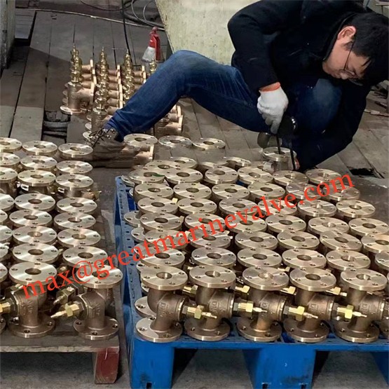Marine Bronze Angle Valve JIS F7304 16K IMPA750151 IMPA750152 IMPA750153 IMPA750154 IMPA750155
