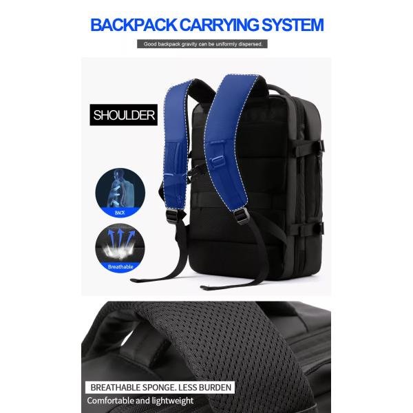 Обратимый течебезопасный рюкзак дела случайный расширяемый с портом USB