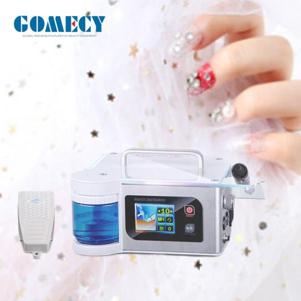 White Aluminum GOMECY Nail Drill Machine Perfect for Professional Nail Technicians