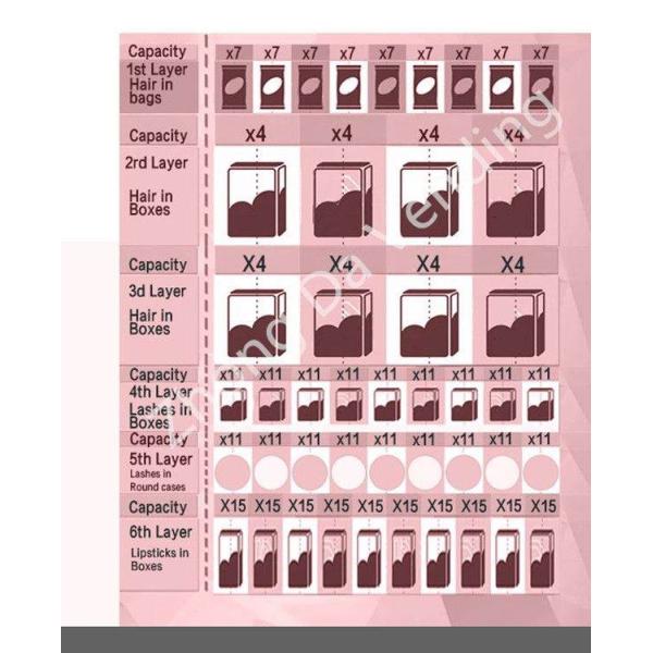 Euro Standard 49 Inch Full Touch Screen  Vending Machine Credit Card and Token Payment System for Beauty Products