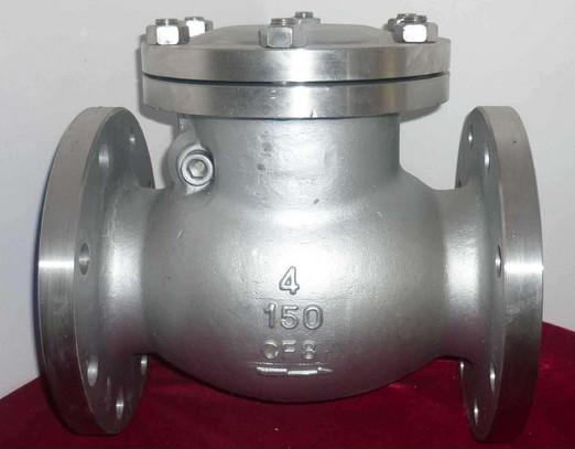 Flanged 300 Lbs RF STL 13Cr Trim BB check valve swing type Dia 3 Mat ASTM A 216 Grade WCB