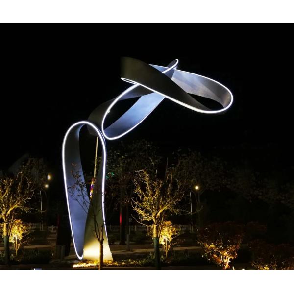 Stainless Steel Large Metal Art Sculptures , Outdoor Metal Sculpture