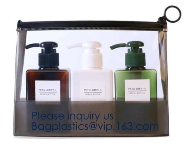 China Manufacturer Wholesale Transparent Beautiful Clear Eva Cosmetic Bag,Travel Bag With Double Zip Design, Bagease