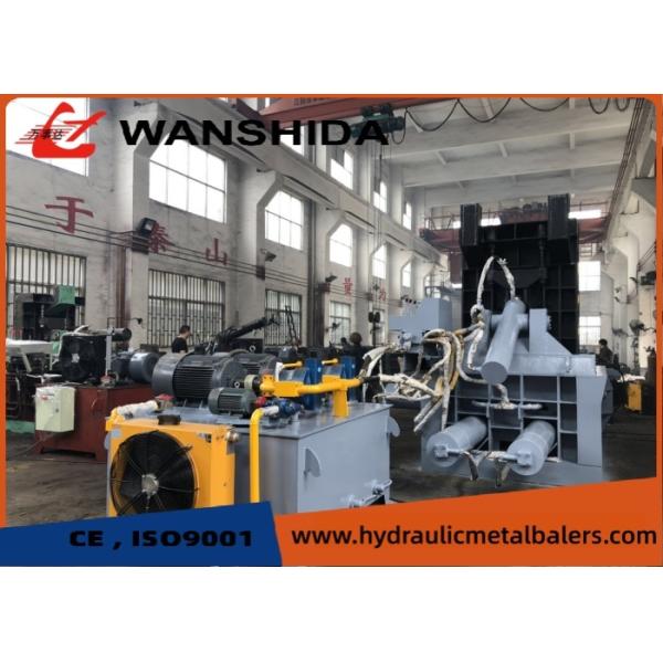 Compactadora empacadora de chatarra de bajo costo de mantenimiento de 125 toneladas para la industria de refinación de metales ferrosos