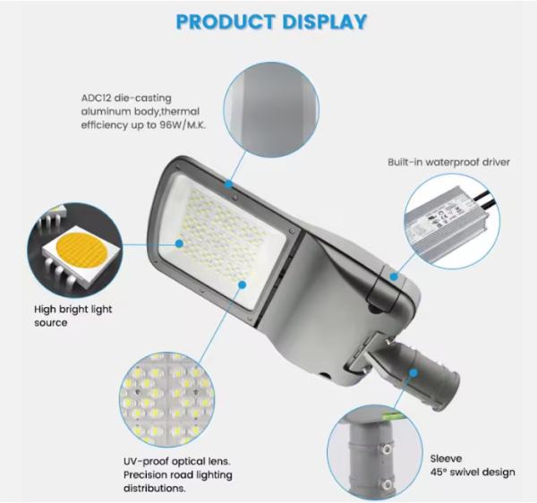 Hot Selling Parking Lot LED Street Light Manufacturers 50W 100W 150W 200W Outdoor Roadway Led Streetlight