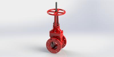 A válvula de porta assentada resiliente do UL FM com FBE revestiu o torque claro da operação