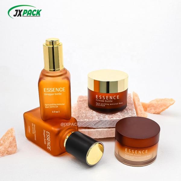 PET Plastic Essential Oil Dropper Bottles 60ML 100ML For Cosmetic Packaging