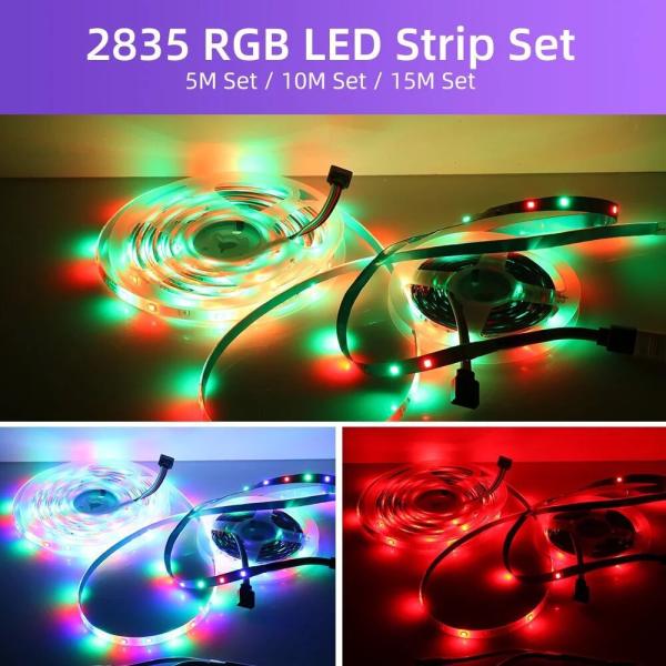 85-265V Input Voltage Intelligent Lighting LED Grow Light Strip 5 Meter for Camping