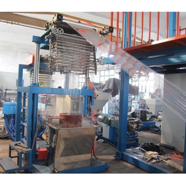 High Efficiency Single Lift PVC Blown Film Extrusion Machine For Packaging Film