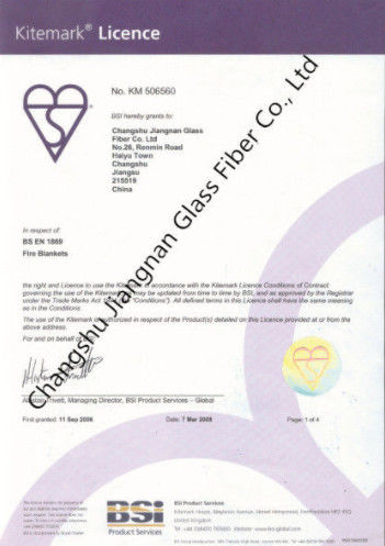 BSI Heavy Duty Fiberglass Fire Blanket For Emergency Flame Retardant Protection And Heat Insulation