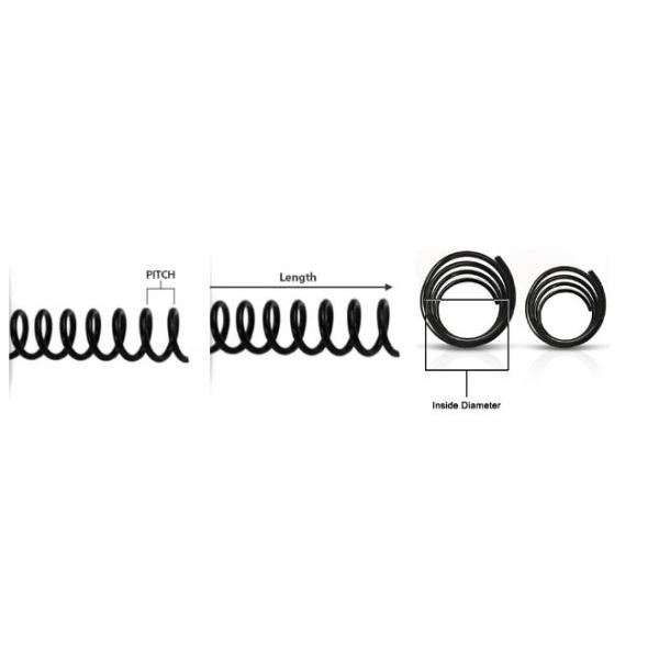 Вязка катушки спирали длины пластмассы 297mm PVC