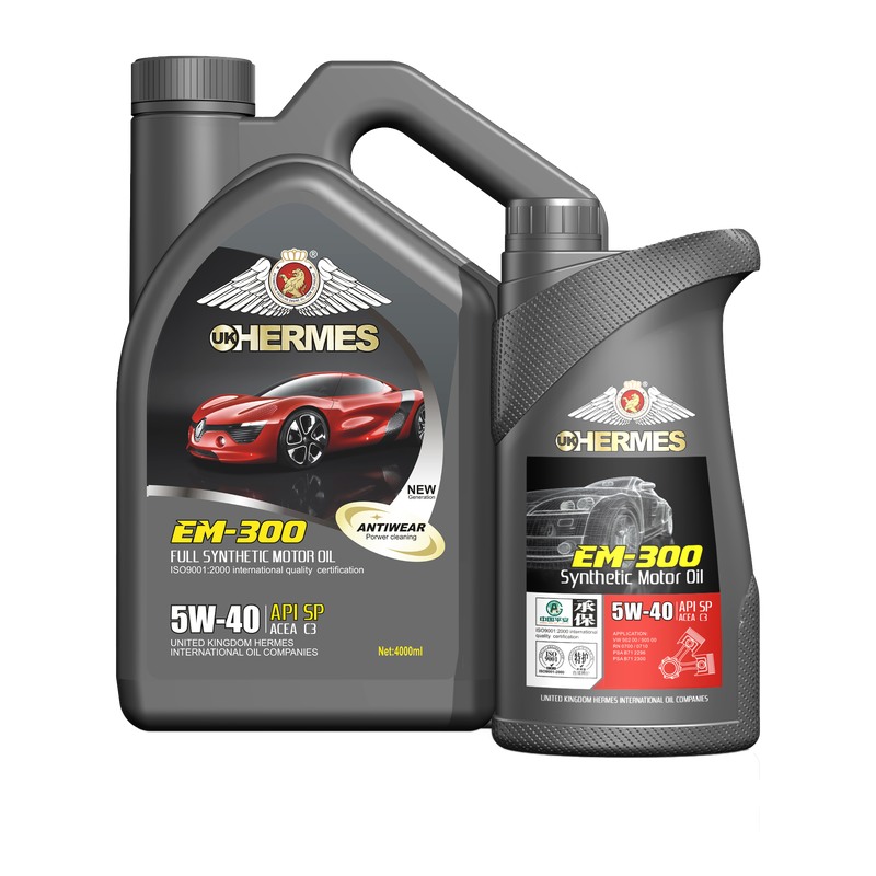 EM-300 API SP 5W-40 Full Synthetic Gasoline Engine Oil 4L for Passenger Cars and Light Commercial Vehicles