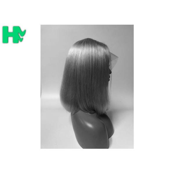 High Density Real Human Hair Wigs For Women Silky Straight Wave Medium Brown