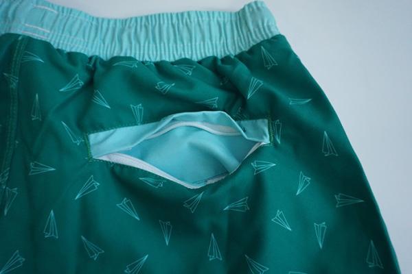 Recycled Green Mens Swimwear Shorts , Mens Elastic Boardshorts Eco - Friendly