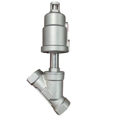 Válvula de assento de ângulo de rosca para uso industrial de água com ligação final NPT/BSPT/BSPP