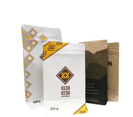 Customized Food Grade Resealable Zipper Aluminium Foil Lined Flexible Packaging Coffee Bags