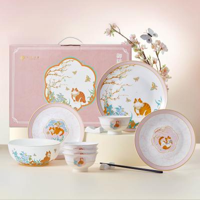 Salad Plate Included All-Season Ceramic Dinnerware Sets For Bulk Purchase