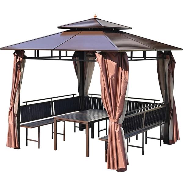 Durable Sturdy Structures Outdoor Metal Gazebos For Stylish Living
