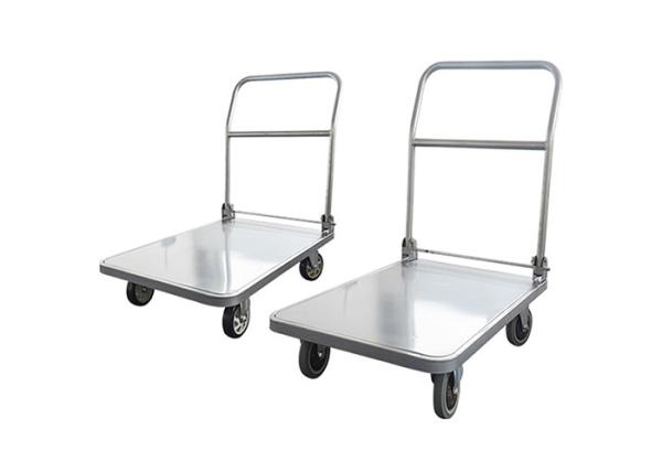 YF XF ZF Series Heavy Duty Four Wheels Steel Platform Trolley For Supermarket Capacity 450-900Kg