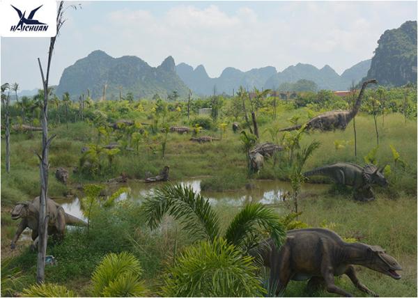 Realistic Ultra Giant Dinosaur Model For Jurassic Forest Decoration 110/220V