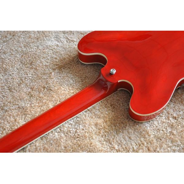 Factory supply Red G es335 electric jazz guitar semi-hollow arched top ES 335 jazz guitar