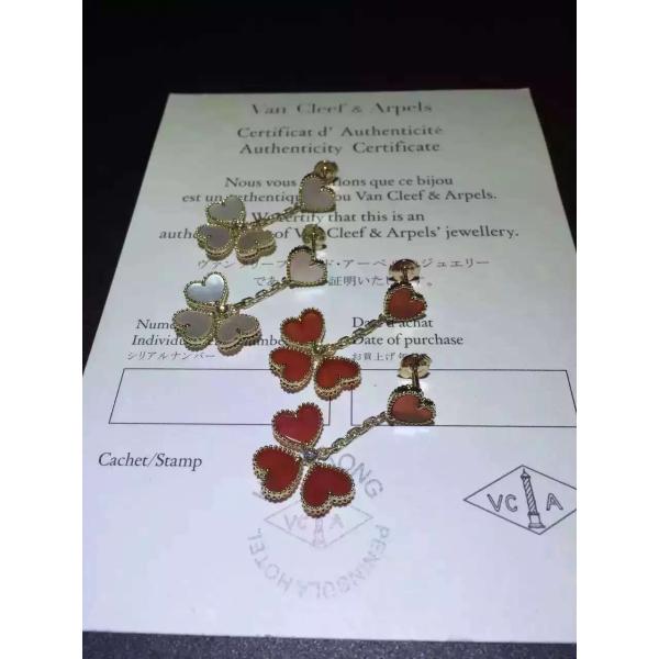 AAAAA Quality Van Cleef & Arpels Sweet Alhambra 18K Yellow Gold Earring VCARN5PP00